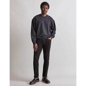 Madewell Athletic Slim Jeans Mens Tapered Stretch Denim Black Mid Rise 31/32 NWT